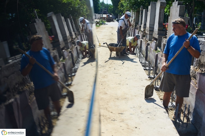 Északi temető kerítés munkálatai - fotó Szarka Lajos