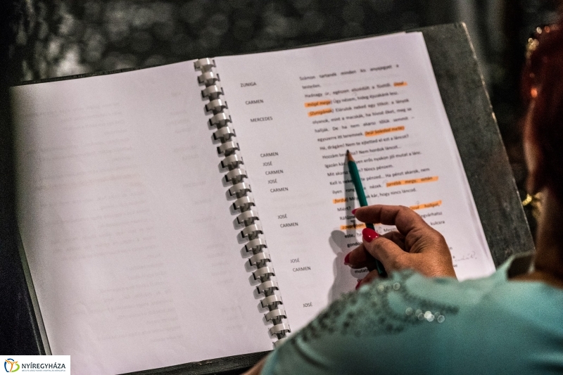 Carmen próba a Móricz Zsigmond Színházban - fotó Kohut Árpád