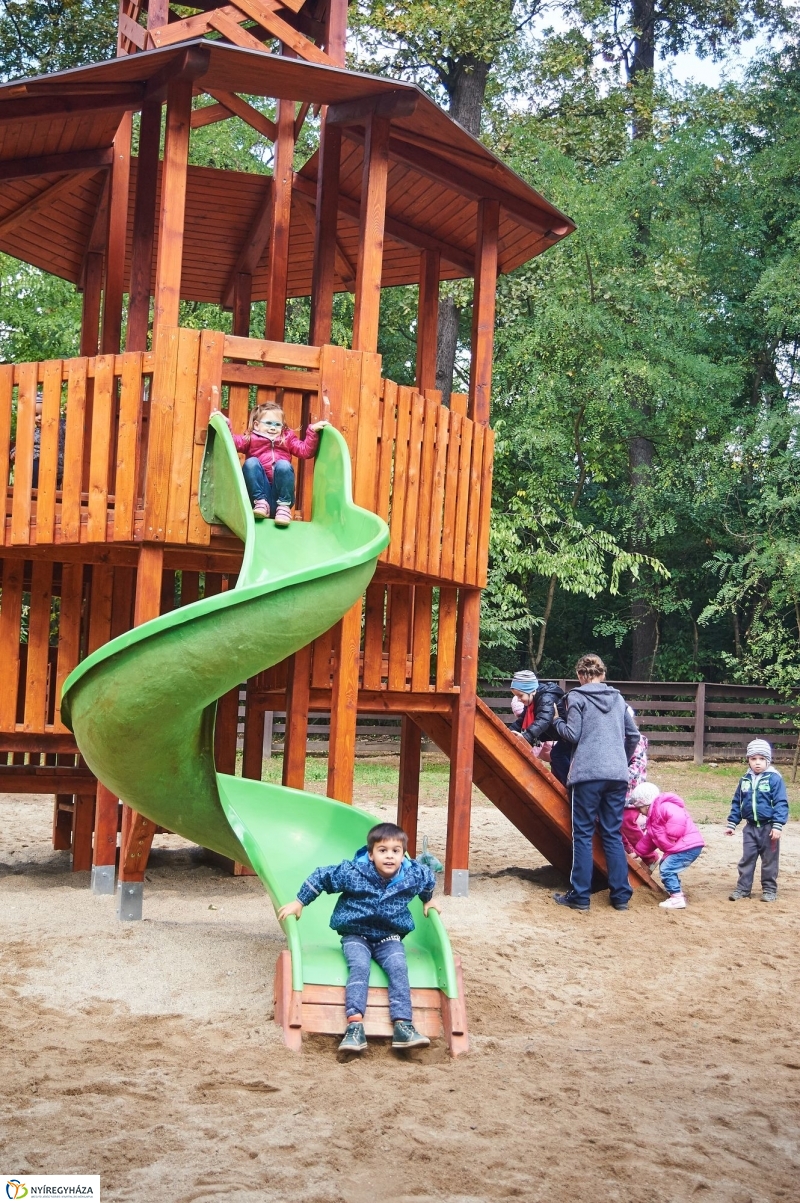 Felújított játszótér az erdőben - fotó Szarka Lajos