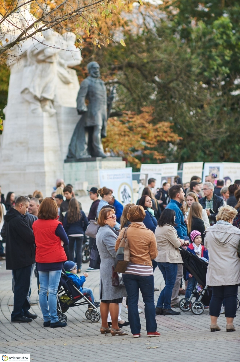 Bibliaolvasás a Kossuth téren - fotó Szarka Lajos
