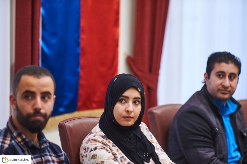 Külföldi hallgatók a Városházán - fotó Szarka Lajos