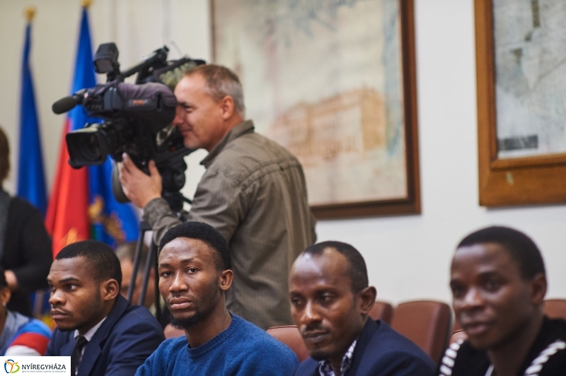 Külföldi hallgatók a Városházán - fotó Szarka Lajos