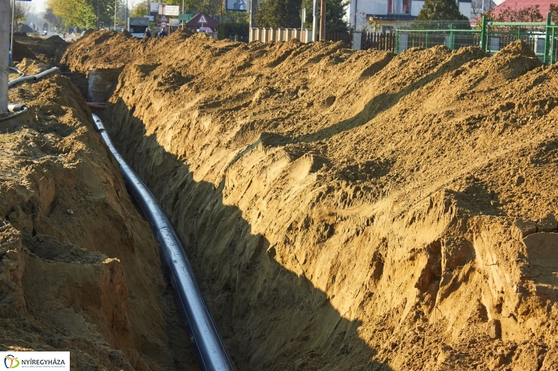 Munkálatok a Tünde utcán - fotó Szarka Lajos