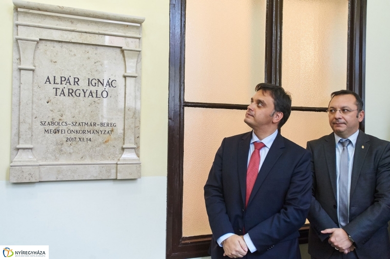 Alpár Ignác Tárgyaló átadása - fotó Szarka Lajos