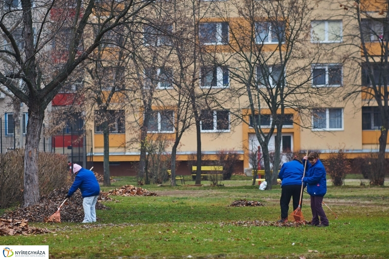 Játszótér tisztítás a Korányi közben - fotó Szarka Lajos