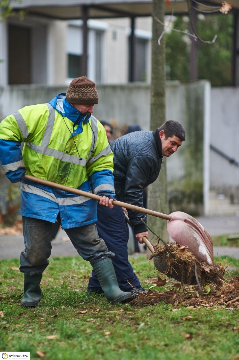 Játszótér tisztítás a Korányi közben - fotó Szarka Lajos