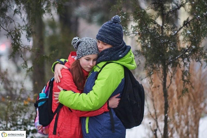 Téli pillanatok a belvárosban - fotó Szarka Lajos