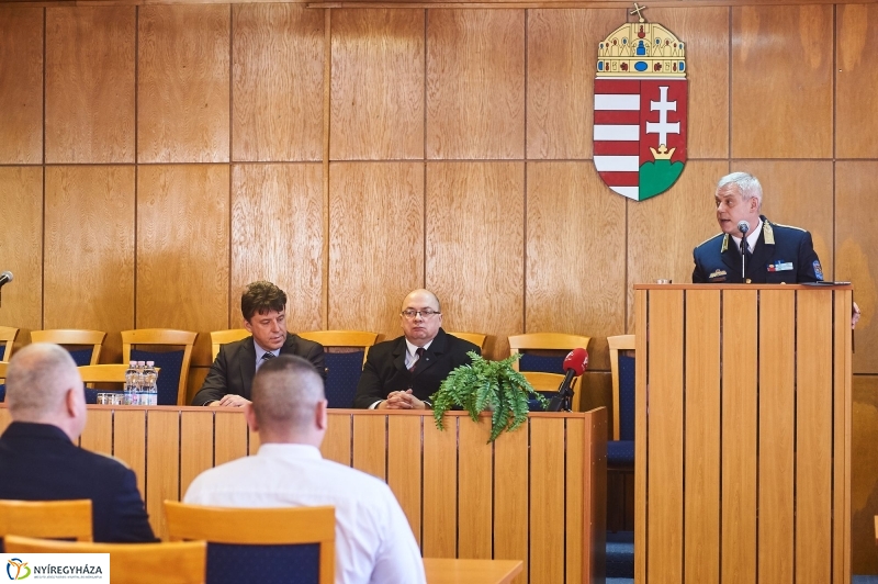 Állománygyűlés a rendőrségen - fotó Szarka Lajos