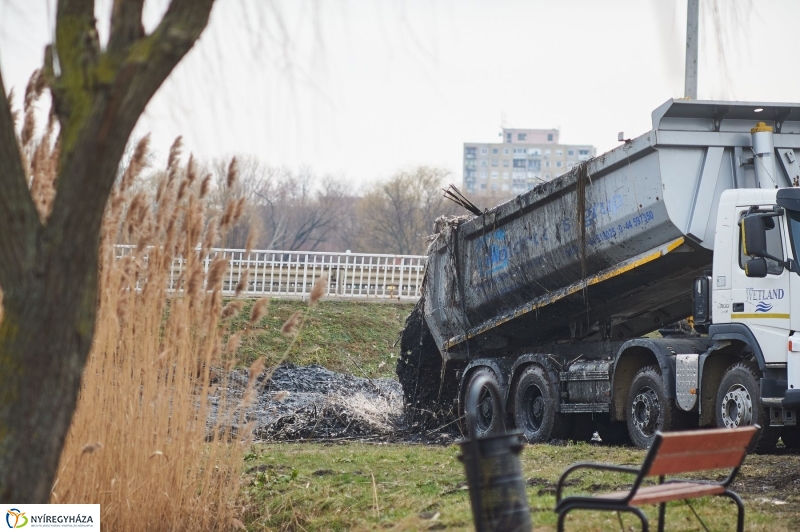 Kotrás a Bujtos tavon - fotó Szarka Lajos