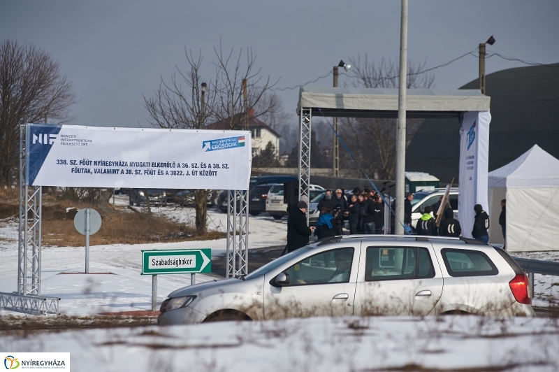 Nyugati elkerülő út alapkőletétele - fotó Szarka Lajos