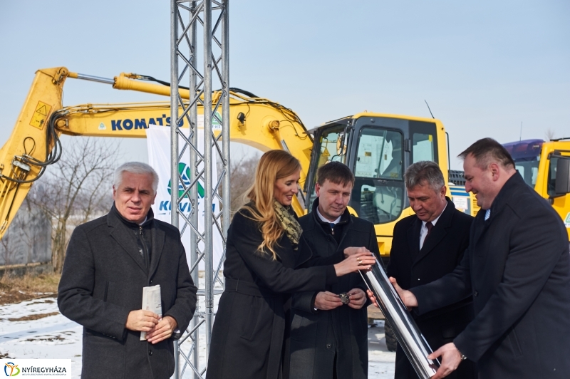 Nyugati elkerülő út alapkőletétele - fotó Szarka Lajos