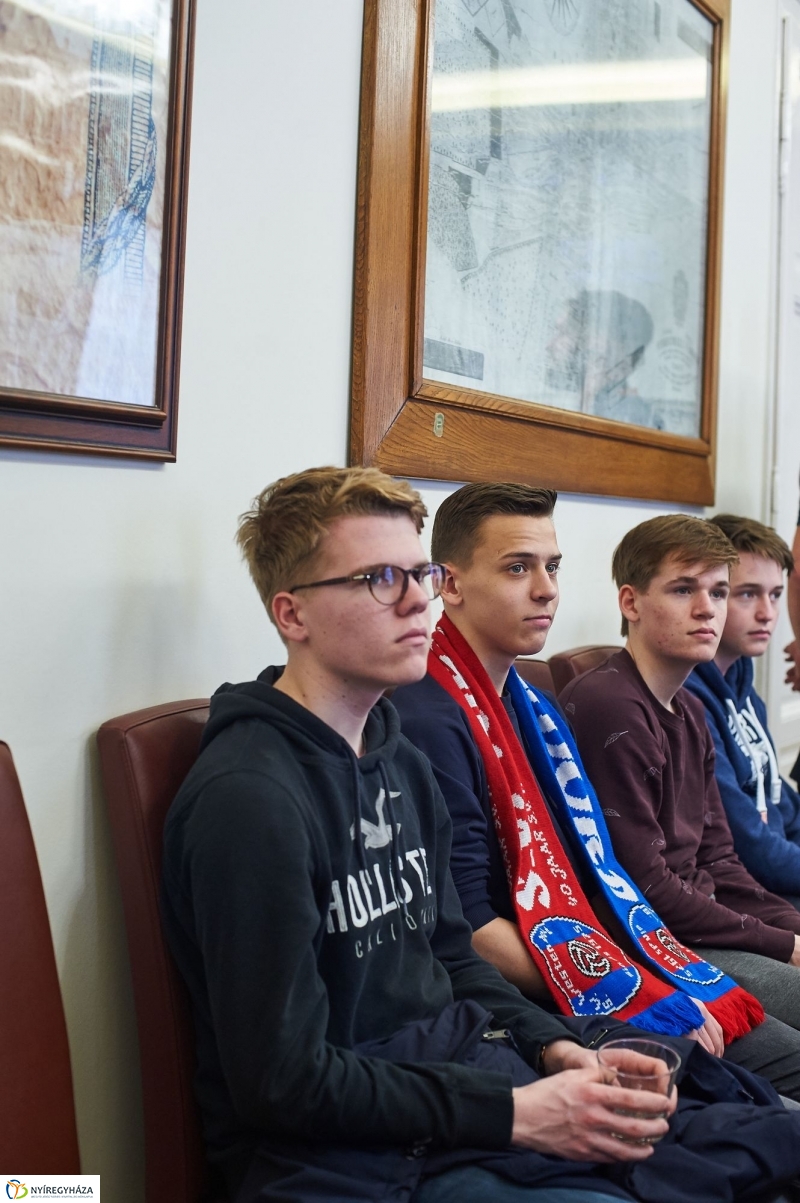 Holland diákok a Városházán - fotó Szarka Lajos