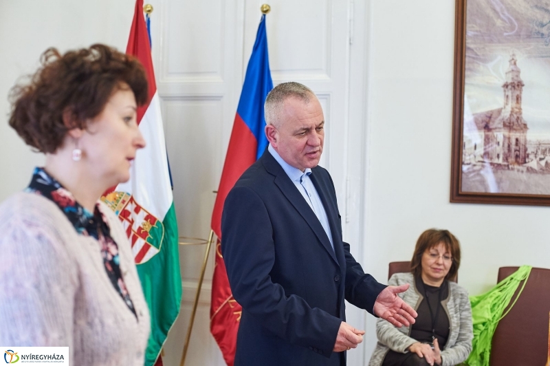 Holland diákok a Városházán - fotó Szarka Lajos