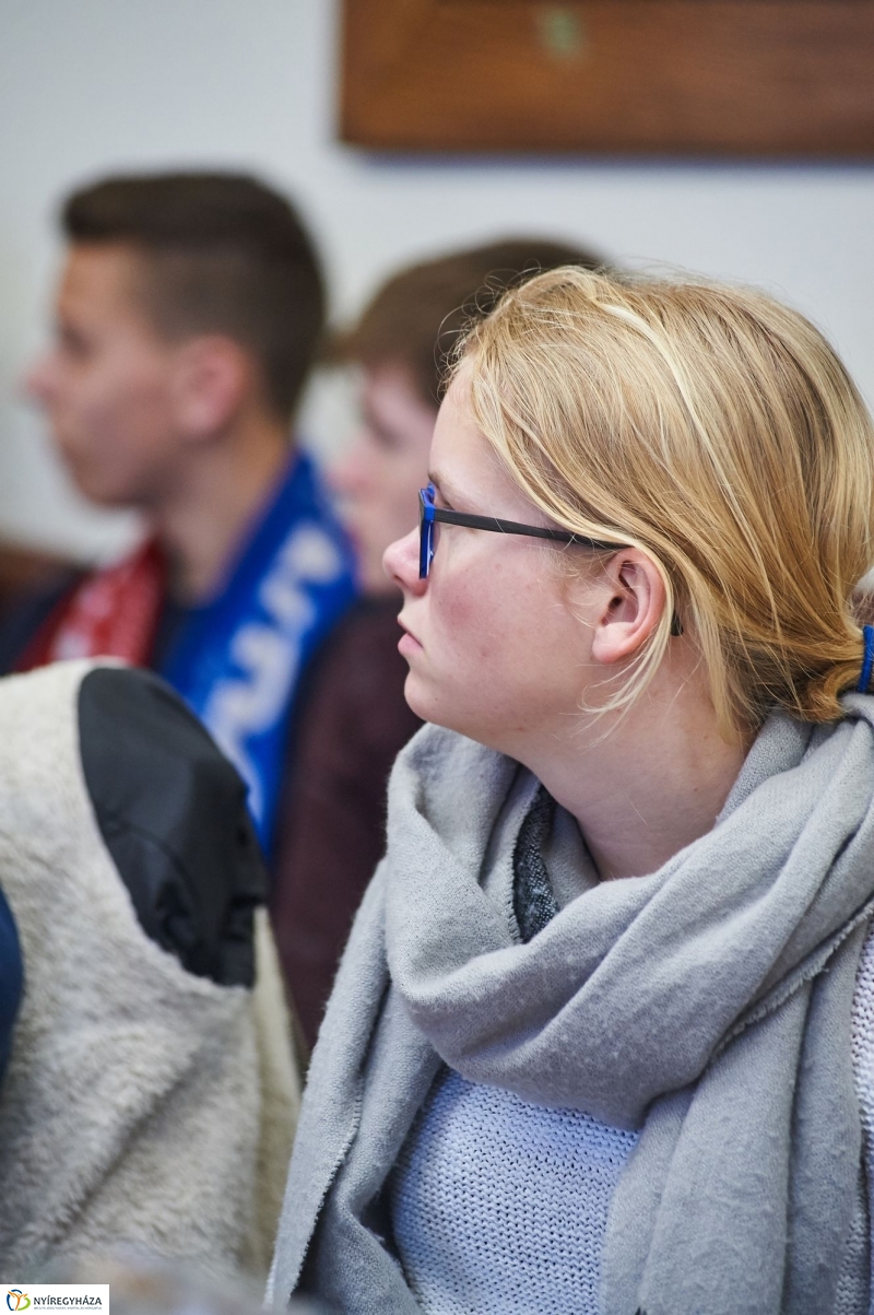 Holland diákok a Városházán - fotó Szarka Lajos