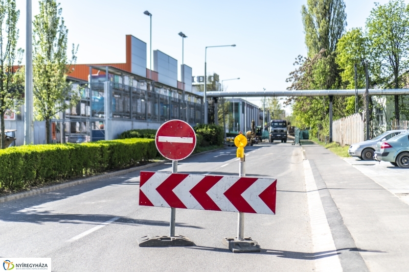 Vezetékkiváltás az István utcán - fotó Kohut Árpád