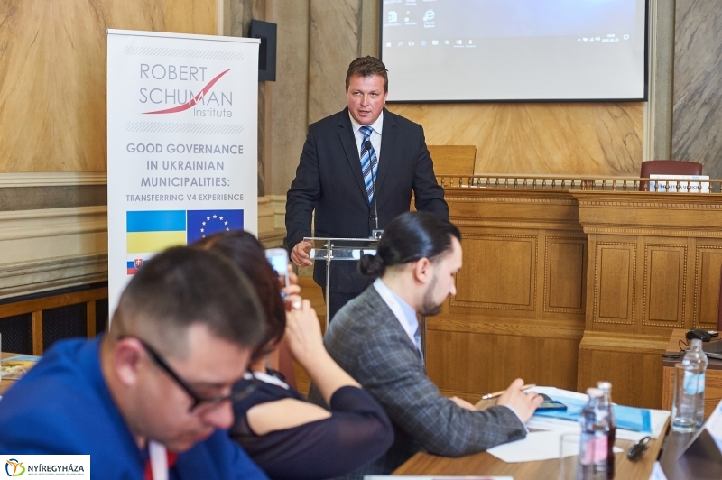 Ukrán delegáció a Városházán - fotó Szarka Lajos