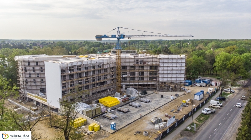 Légifelvételek a Hotel Sóstó SPA hamarosan elkészülő épületéről