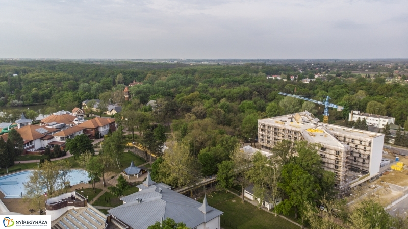 Légifelvételek a Hotel Sóstó SPA hamarosan elkészülő épületéről