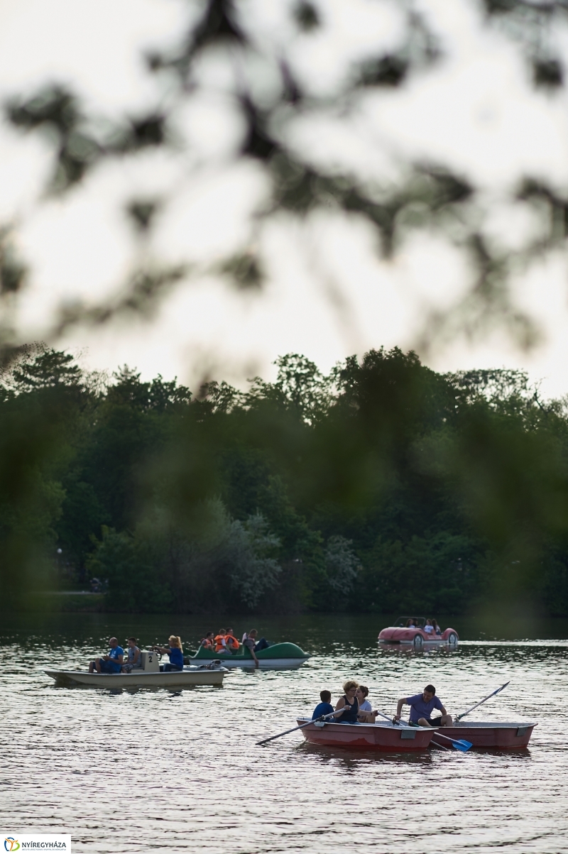 Sóstói körkép tavaszi estén - fotó Szarka Lajos