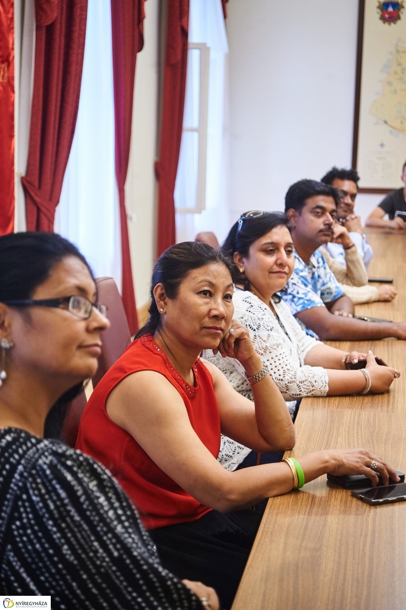 Indiai vendégek a Városházán - fotó Szarka Lajos