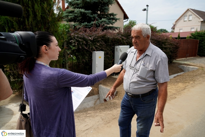 Csapadékelvezető rendszer a Virágfürt utcán - fotó Kohut Árpád