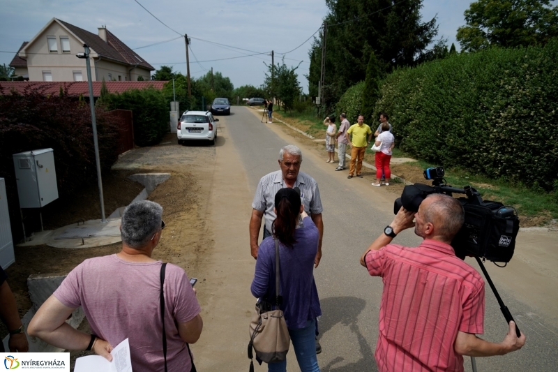 Csapadékelvezető rendszer a Virágfürt utcán - fotó Kohut Árpád