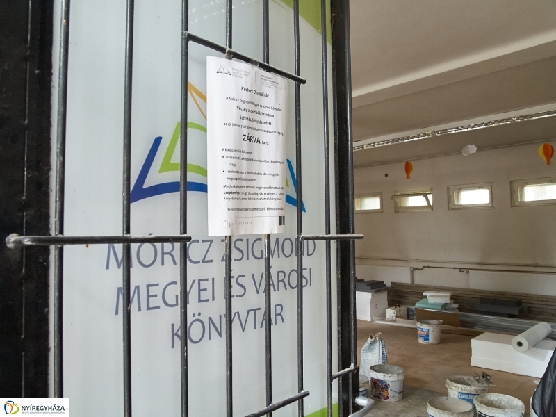 Fiókkönyvtár felújítás a Vécsey utcán - fotó Szarka Lajos