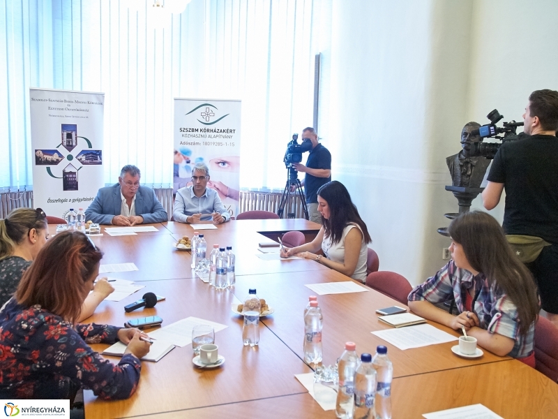 Sajtótájékoztató a kórházban 20180704 - fotó Szarka Lajos