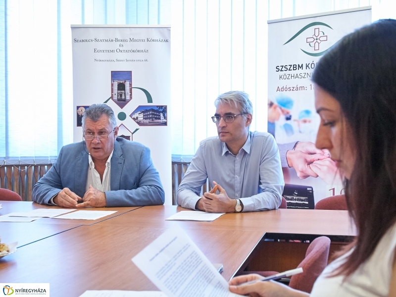 Sajtótájékoztató a kórházban 20180704 - fotó Szarka Lajos