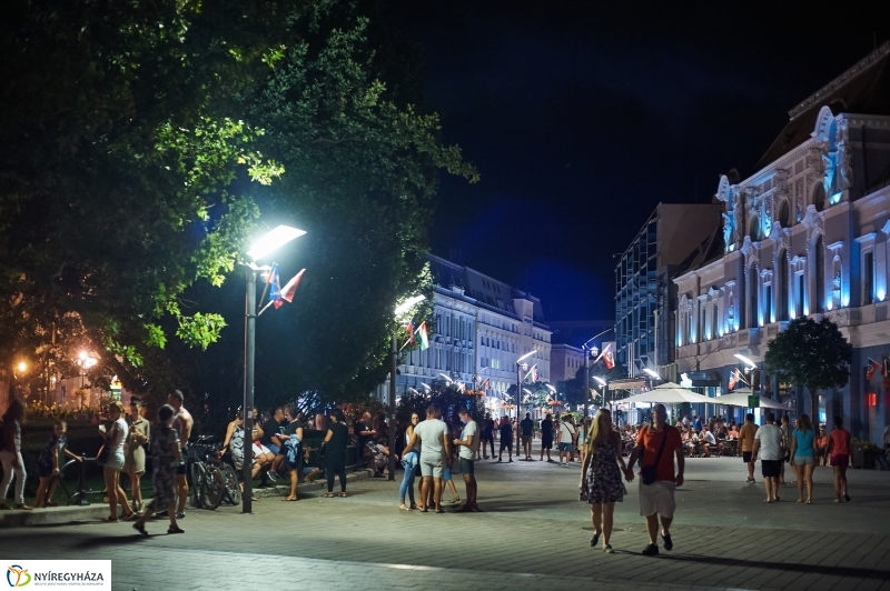 Ünnepi tűzijáték Nyíregyházán 2018 