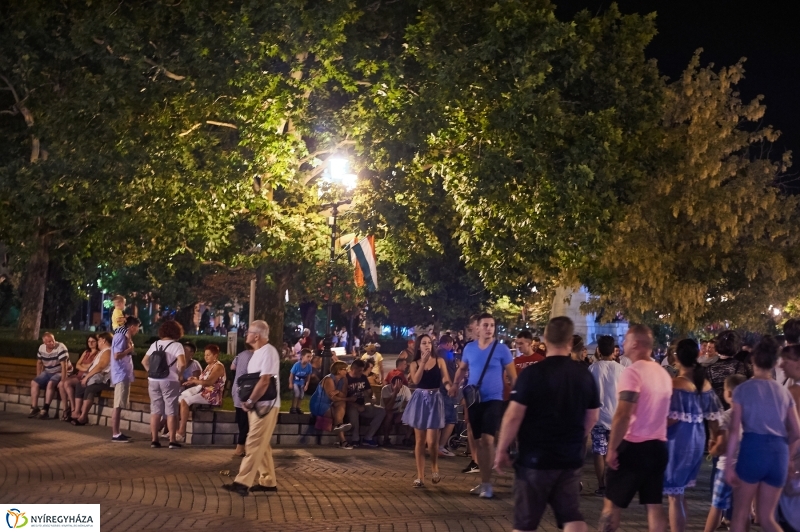 Ünnepi tűzijáték Nyíregyházán 2018 