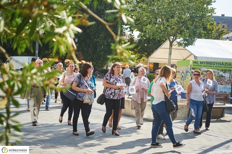 Alzheimer séta a belvárosban - fotó Szarka Lajos