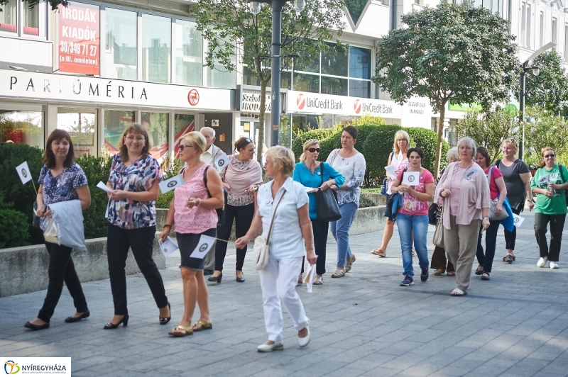 Alzheimer séta a belvárosban - fotó Szarka Lajos