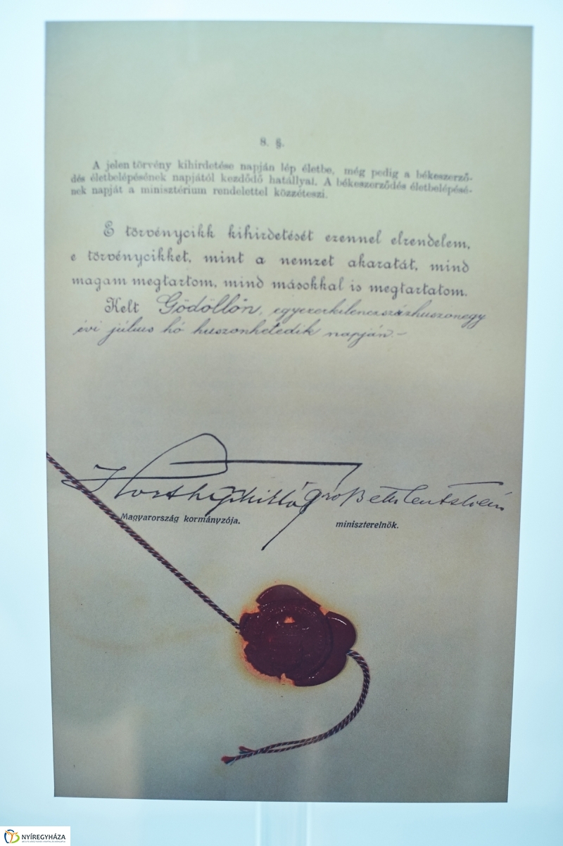 A trianoni békediktátum Nyíregyházán - fotó Szarka Lajos
