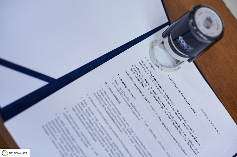 Együttműködési megállapodás a múzeummal - fotó Szarka Lajos