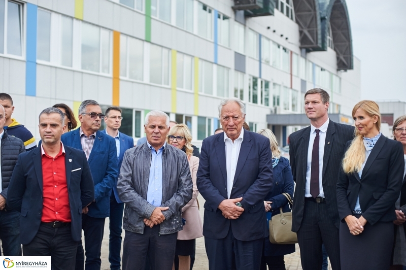 Városi uszoda alapkőletétele - fotó Szarka Lajos