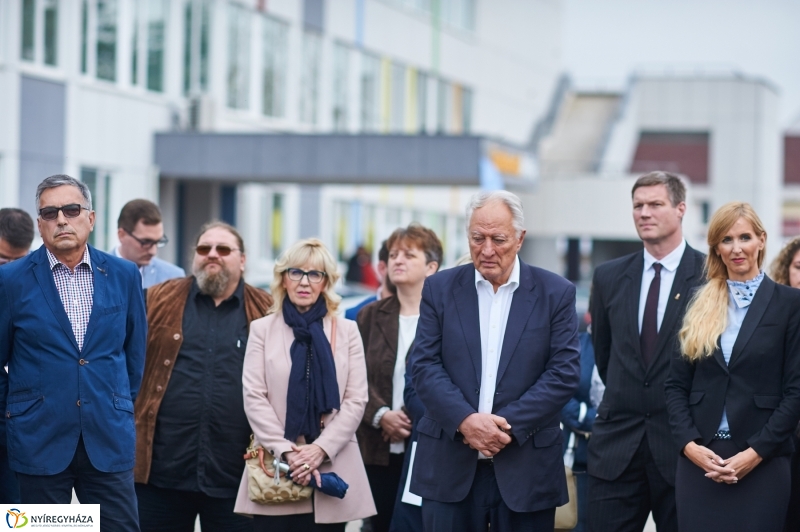 Városi uszoda alapkőletétele - fotó Szarka Lajos