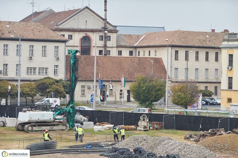 Városi uszoda alapkőletétele - fotó Szarka Lajos