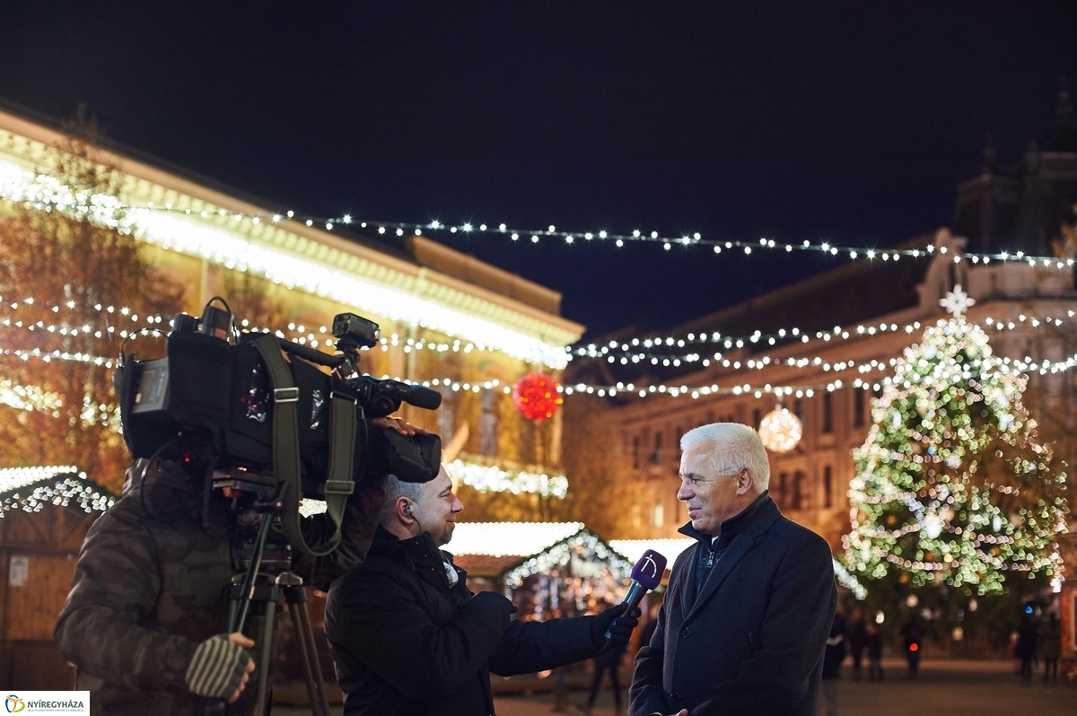 Adventi világítás tesztüzem - fotó Szarka Lajos