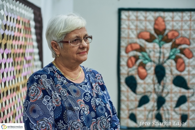 Foltvarró kiállítás a kulturális központban - fotó Szarka Lajos