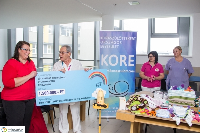 Adomány a koraszülött osztálynak