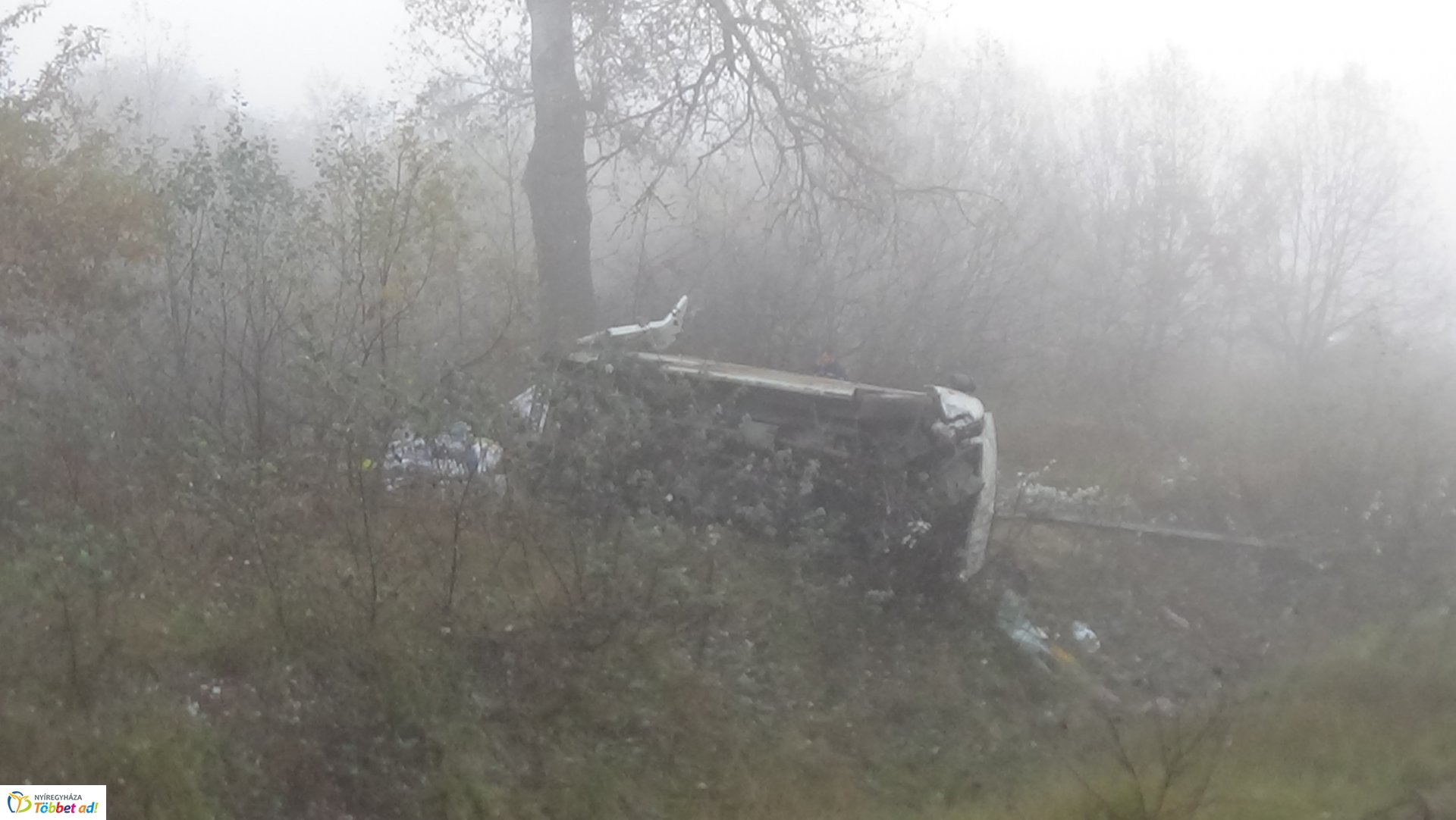 A 403-as körforgalmában történt baleset