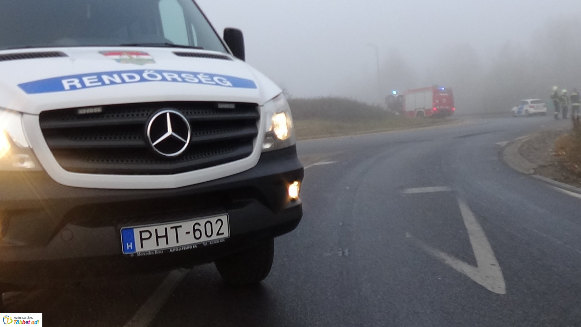 A 403-as körforgalmában történt baleset