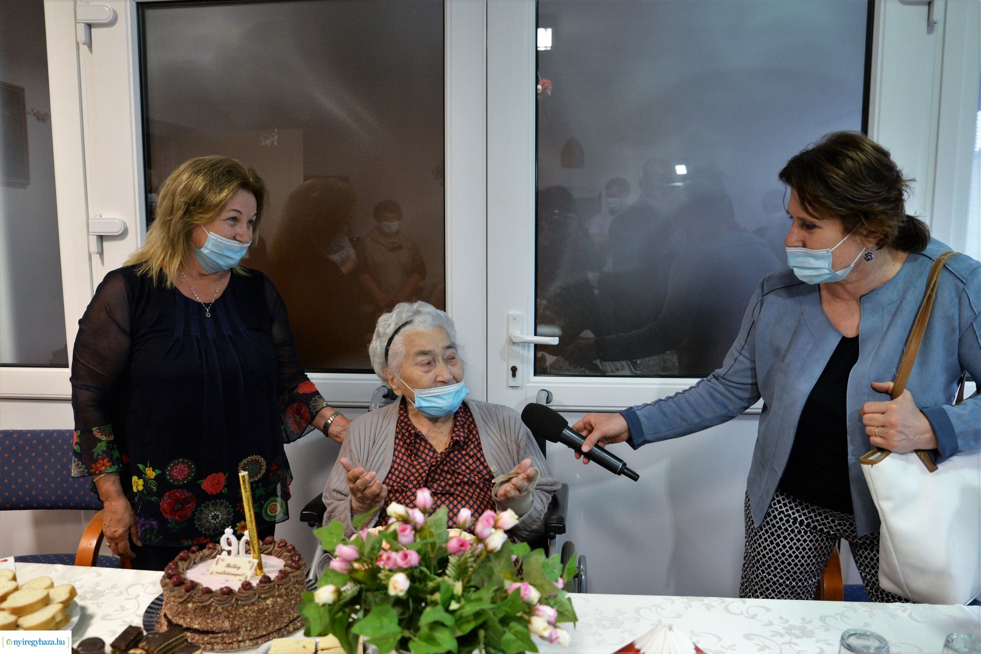 A 90 éves Gerhard Andrásné születésnapi köszöntése