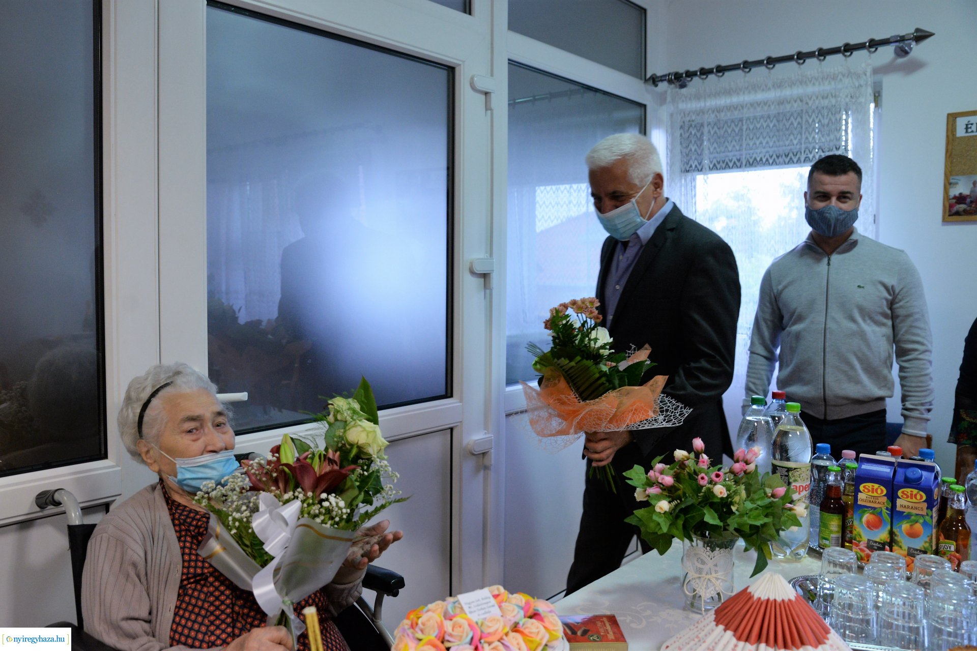 A 90 éves Gerhard Andrásné születésnapi köszöntése