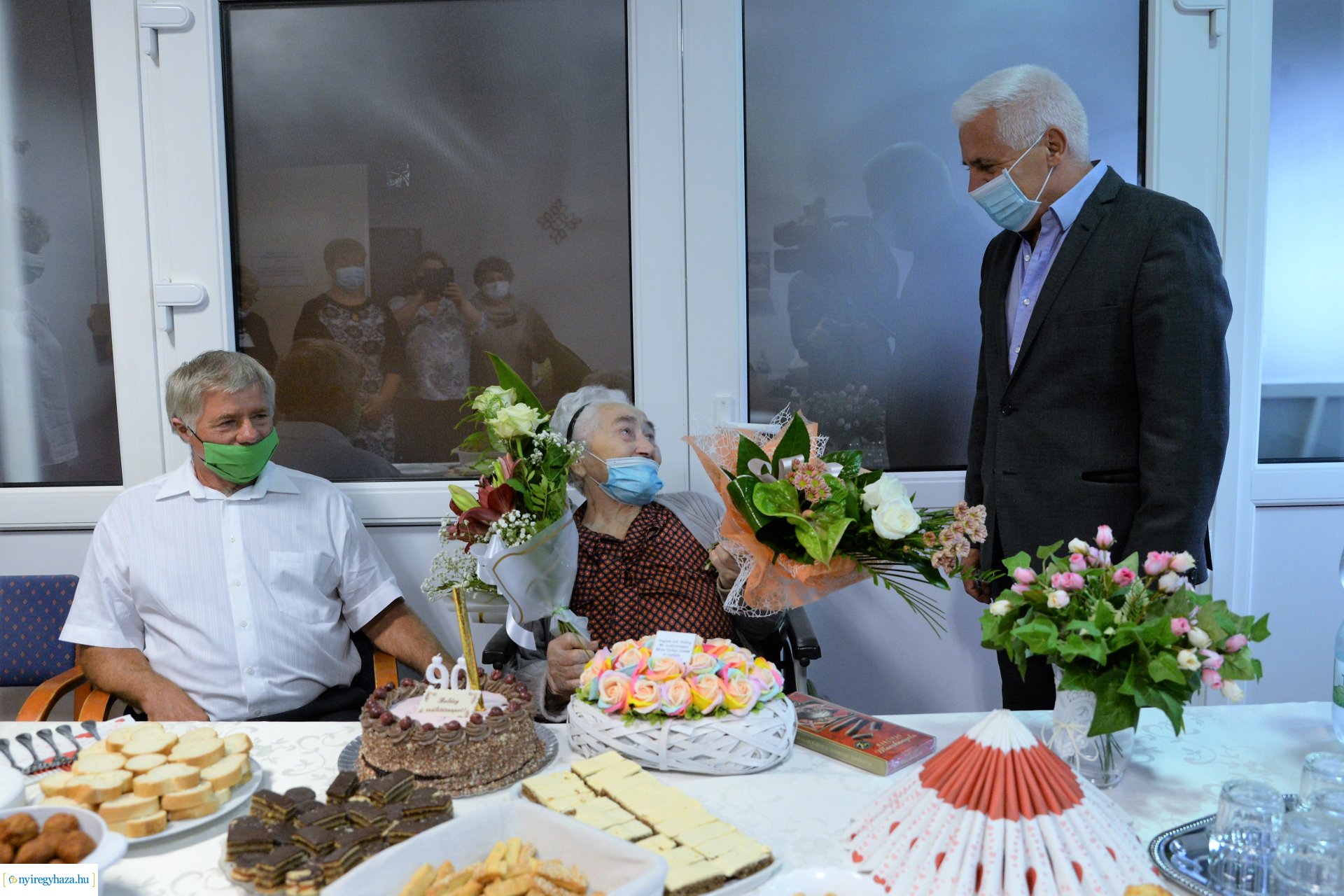 A 90 éves Gerhard Andrásné születésnapi köszöntése