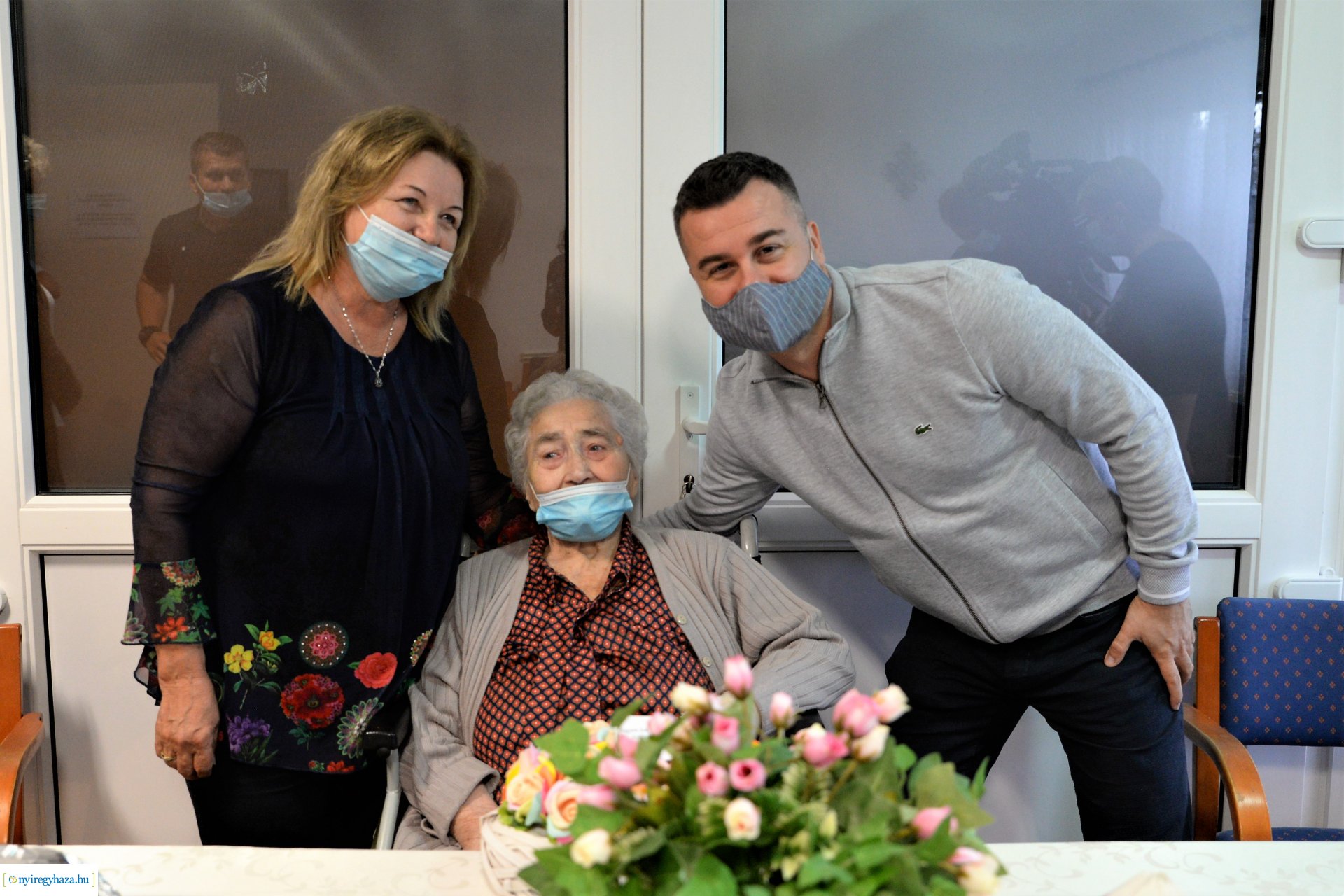 A 90 éves Gerhard Andrásné születésnapi köszöntése