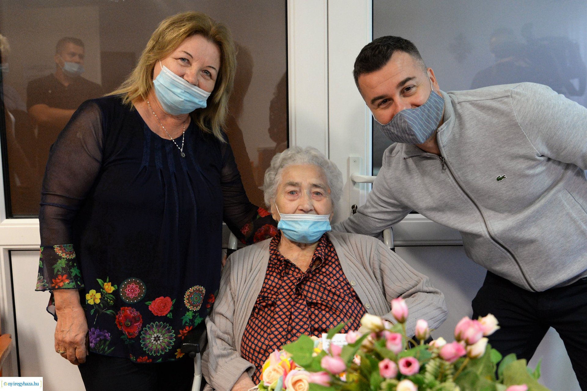 A 90 éves Gerhard Andrásné születésnapi köszöntése