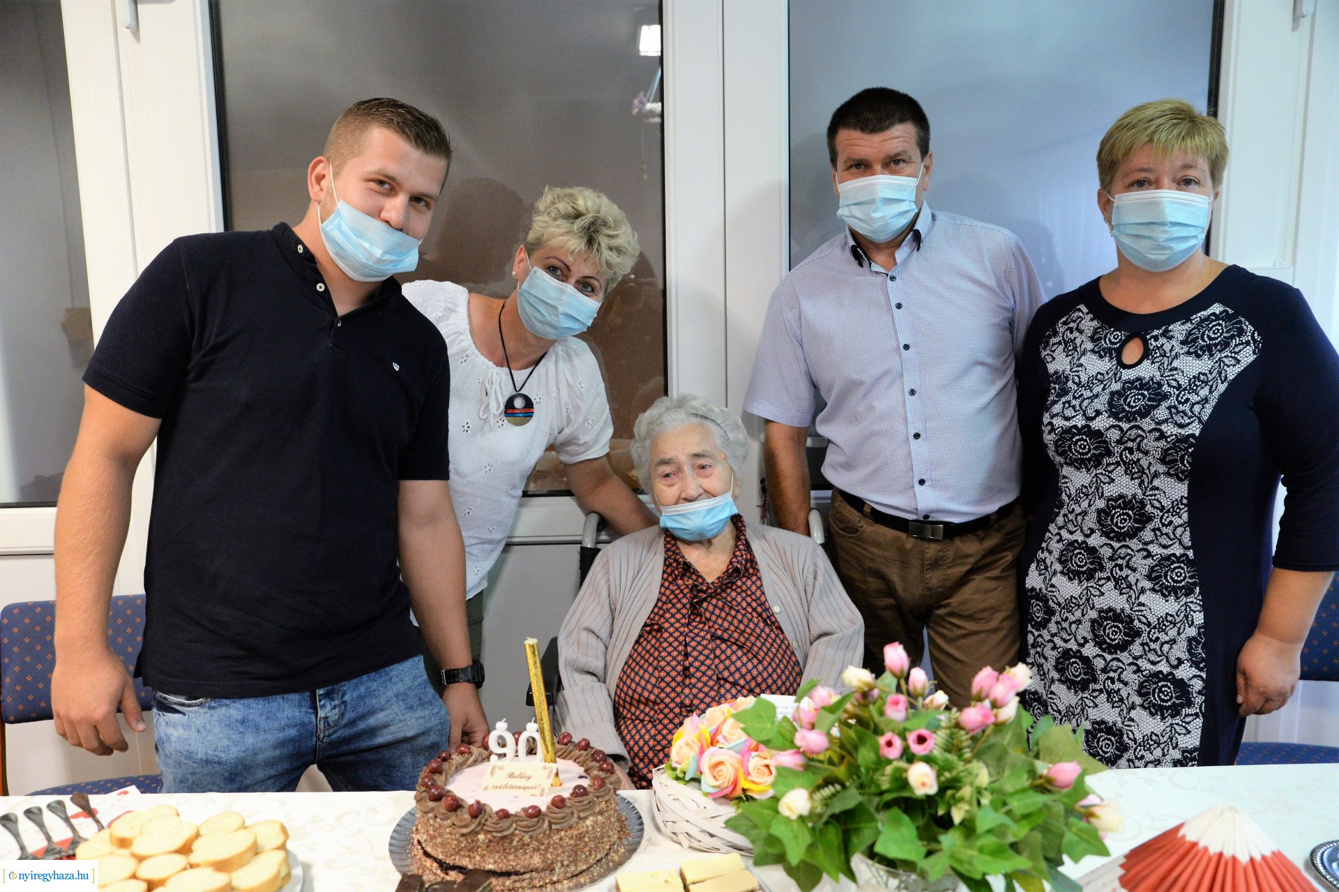 A 90 éves Gerhard Andrásné születésnapi köszöntése