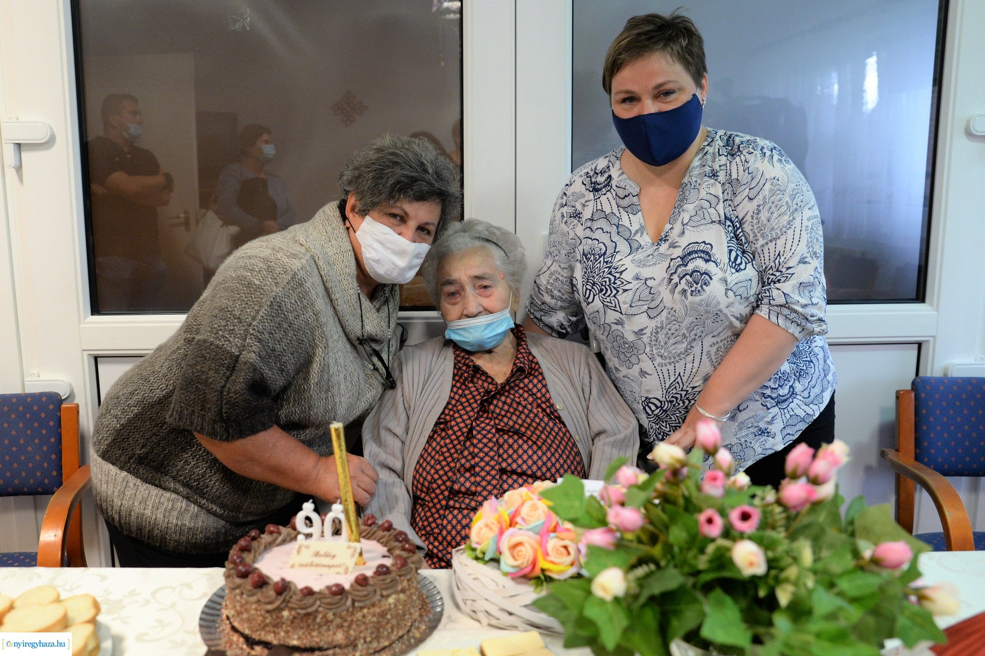 A 90 éves Gerhard Andrásné születésnapi köszöntése
